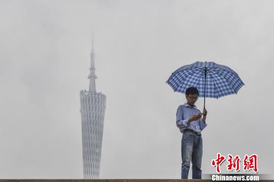 广州市区雨量不大。 陈骥旻 摄